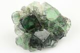 Apple-Green Cubic Fluorite Cluster With Phantoms - Okorusu Mine #191978-1